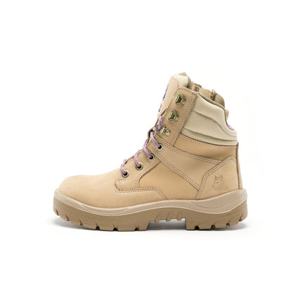 Steel Blue Southern Cross Zip Dames S3 Sand veiligheidsschoen zijaanzicht