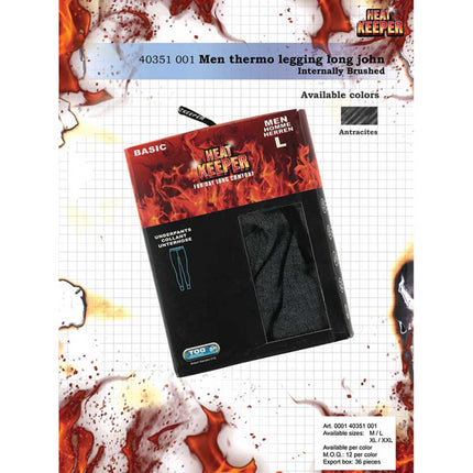 Heatkeeper Heren Thermo Broek John 000140351001 Antraciet