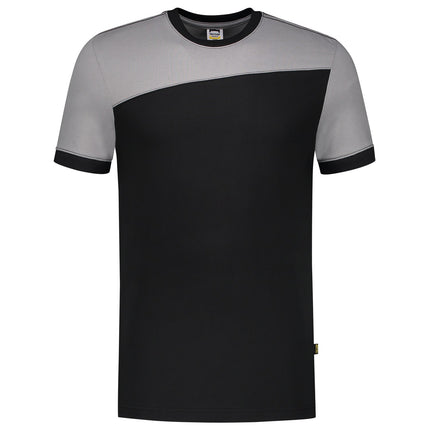 Tricorp 102006 T-Shirt Bicolor Naden Zwart/Grijs