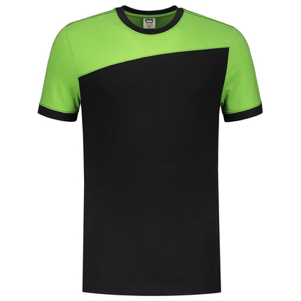 Tricorp 102006 T-Shirt Bicolor Naden Zwart/Lime