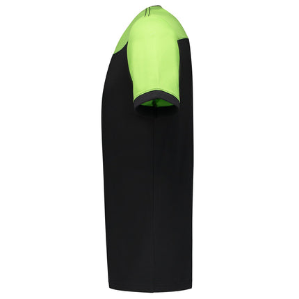 Tricorp 102006 T-Shirt Bicolor Naden Zwart/Lime