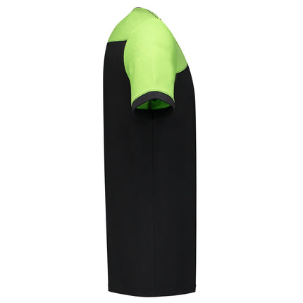 Tricorp 102006 T-Shirt Bicolor Naden Zwart/Lime