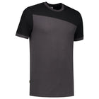 Tricorp 102006 T-Shirt Bicolor Naden Donkergrijs/Zwart