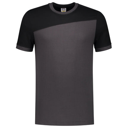 Tricorp 102006 T-Shirt Bicolor Naden Donkergrijs/Zwart