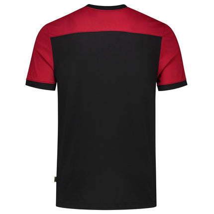Tricorp 102006 T-Shirt Bicolor Naden Zwart/Rood