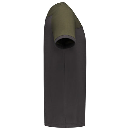 Tricorp 102006 T-Shirt Bicolor Naden Donkergrijs/Army