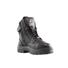 Hoge S3 damesveiligheidsschoen Steel Blue Southern Cross Zip Zwart met Met-Guard