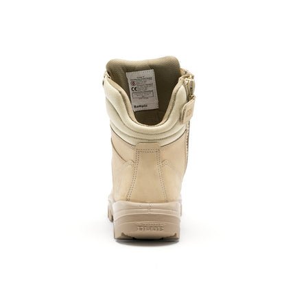 Achteraanzicht Steel Blue Southern Cross Zip S3 Sand werkschoen
