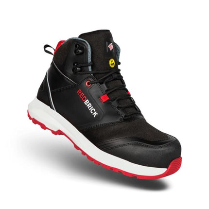 Redbrick Pulse Sneaker Hoog S3 ESD 32321 Zwart/Rood