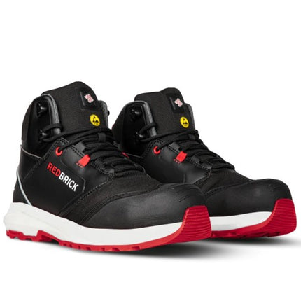 Redbrick Pulse Sneaker Hoog S3 ESD 32321 Zwart/Rood