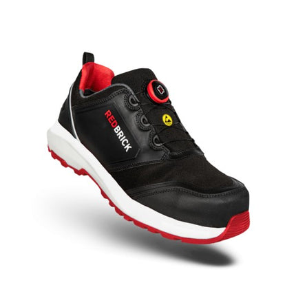 Redbrick Pulse Speed Lace Sneaker Laag S3 32325 Zwart/Rood