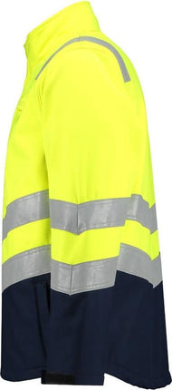 Dapro Spectre Multinorm Softshell Jas - Marineblauw/Hi-Vis Geel