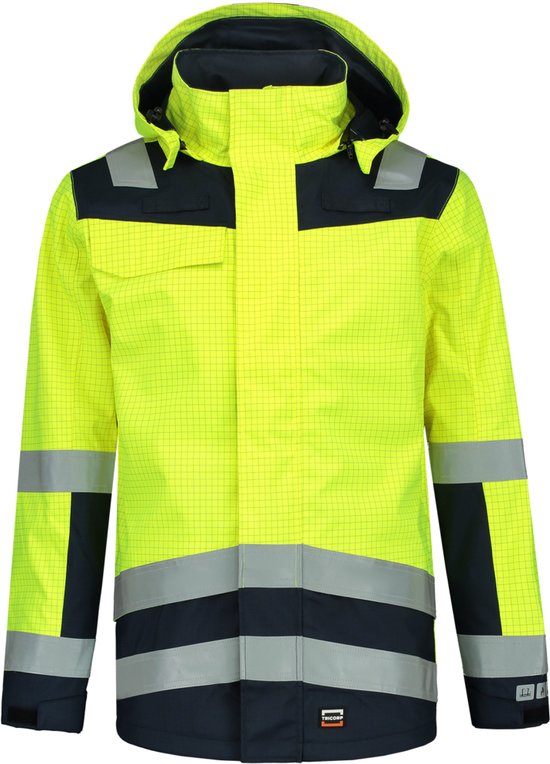 Tricorp 403009 Parka Multinorm Bicolor - Fluo Geel/Inkt