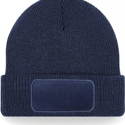 Beechfield Thinsulate™ Patch Beanie B440 – French Navy – Één maat