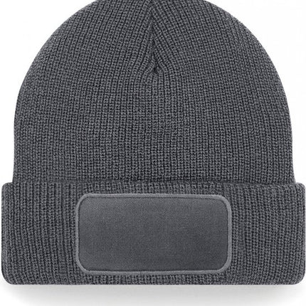 Beechfield Thinsulate™ Patch Beanie B440 – Grafietgrijs – Één maat