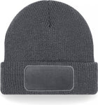 Beechfield Thinsulate™ Patch Beanie B440 – Grafietgrijs – Één maat