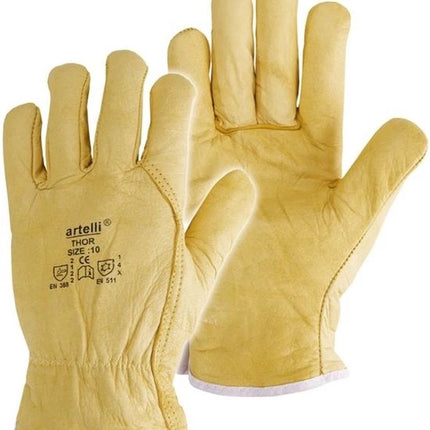Artelli koude-isolerende handschoen Pro-Thor leder