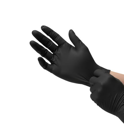Disposable Nitrile Handschoenen Zwart 1000st